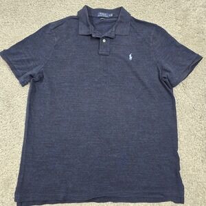 Polo Ralph Lauren Mens Polo Shirt Blue Classic Fit Size XL‎ Pony Logo Casual
